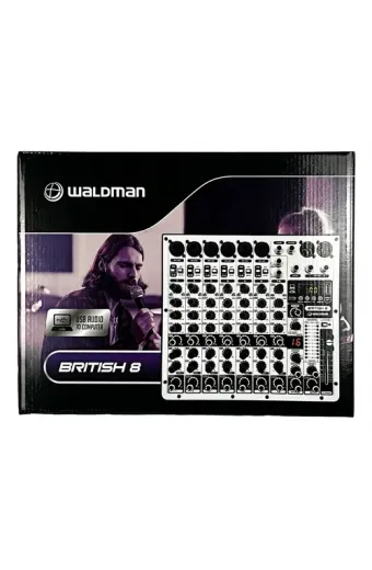 Mesa De Som Waldman 8 Canais British B-8 Phantom 127/220V