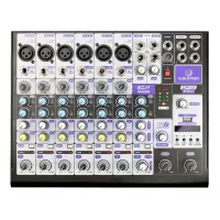 Mesa De Som Profissional 10 Canais Bluetooth Waldman Cp10 Fx