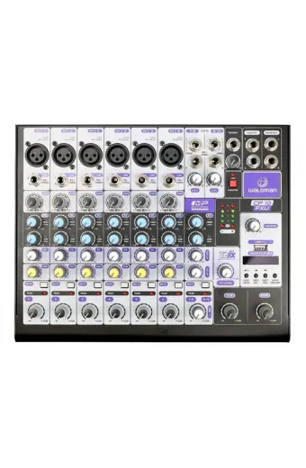 Mesa De Som Profissional 10 Canais Bluetooth Waldman Cp10 Fx 