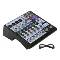 Mesa De Som 8 Canais Bluetooth Gravação Usb Waldman Cp8 Fxu