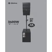 Caixa Amplificada Ativa 12'' Torre Waldman L1-1244