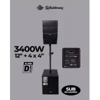 Caixa Amplificada Ativa 12'' Torre Waldman L1-1244
