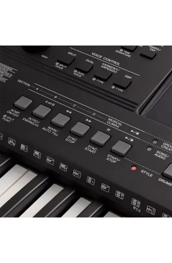 Teclado musical Yamaha PSR Series PSR-EW410 76 teclas preto