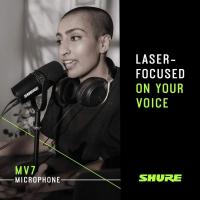 Microfone Shure MV7+ para Podcast XLR 